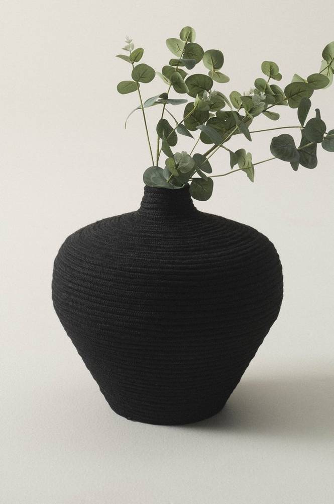 LASSE dekorationsvas - höjd 33 cm Svart