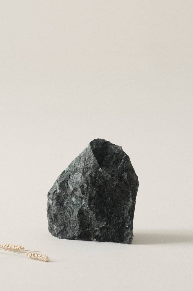 ROCKS dekoration Grå/grön/svart