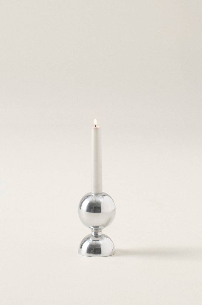 SATINE 1 1/2 ljusstake Krom