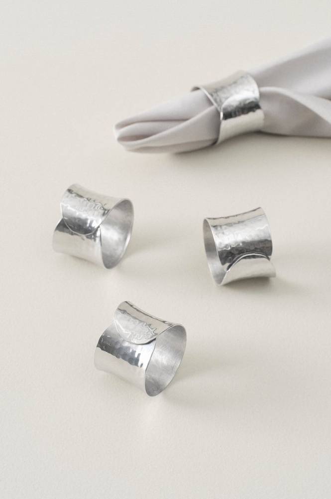 REESE servettring 4-pack Silver