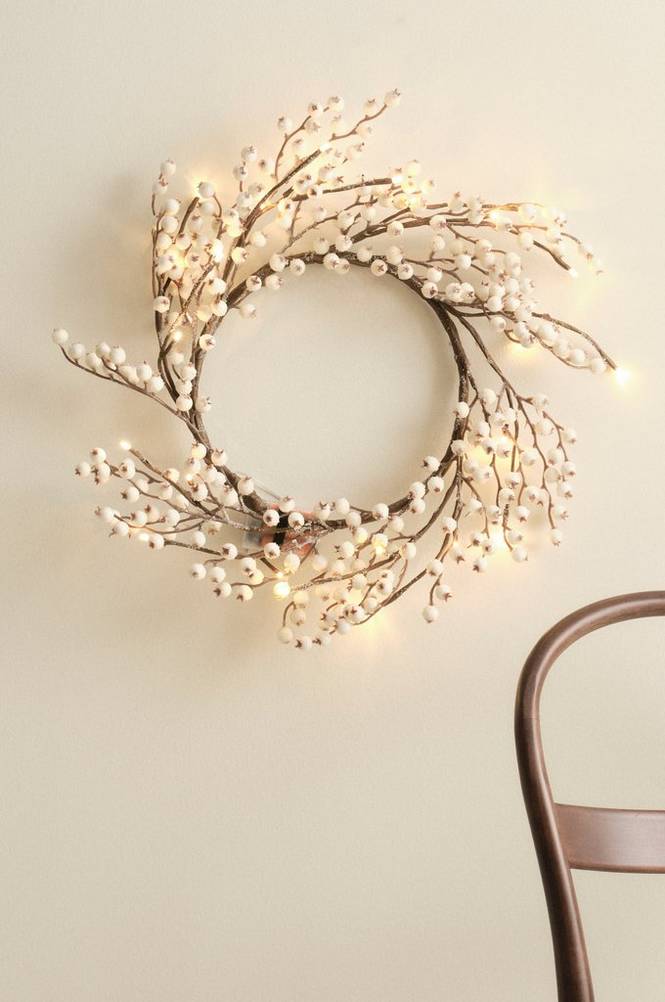 CORDELIA krans LED Vit