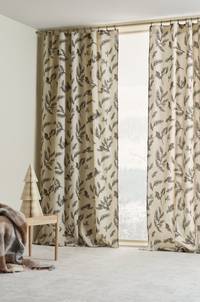 HOLLY multifunktionsgardin 2-pack Beige/grön