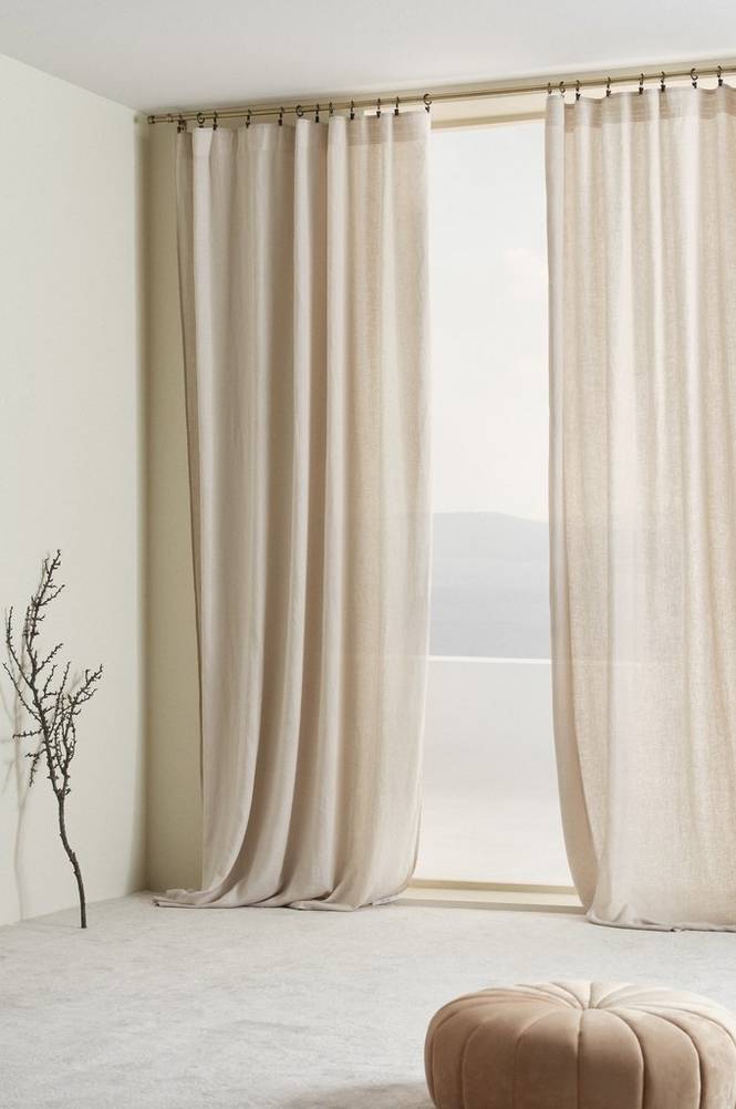 HANNAH multifunktionsgardin 2-pack Beige