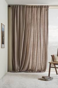 HANNAH multifunktionsgardin 1 längd - extra bred Brun