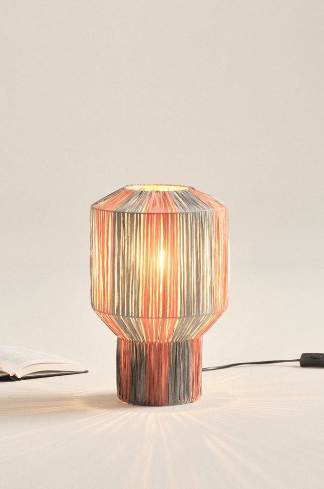 ALCON bordslampa Bränd orange/blå
