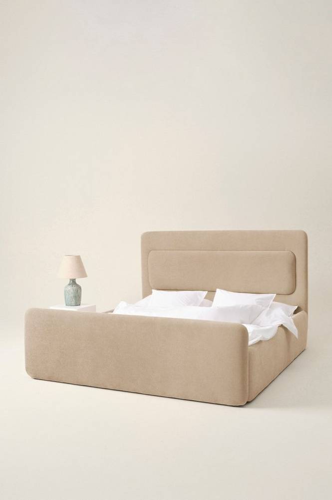 MALO sängram 160 cm Sandbeige