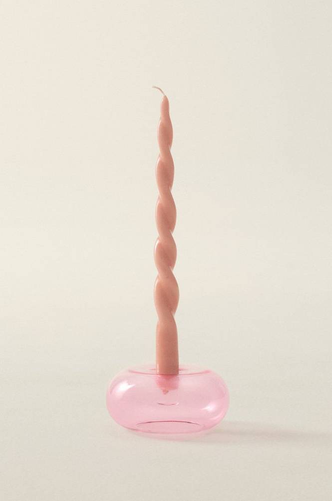 DONUT ljusstake Rosa