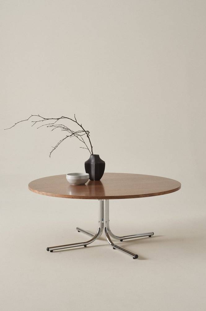 CHIPLEY soffbord ø 100 cm Valnöt