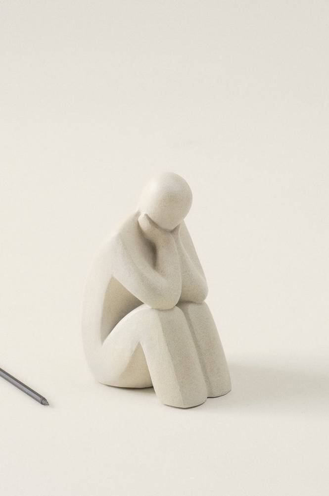 THINK dekorationsfigur Naturvit
