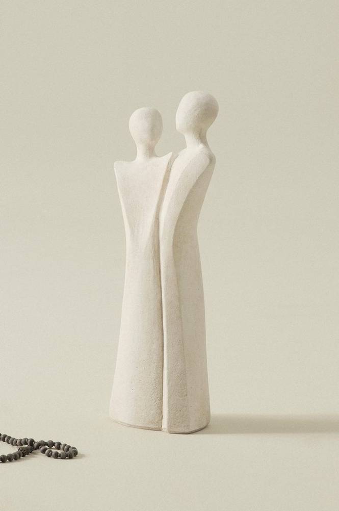 CONVERSATION dekorationsfigur Naturvit