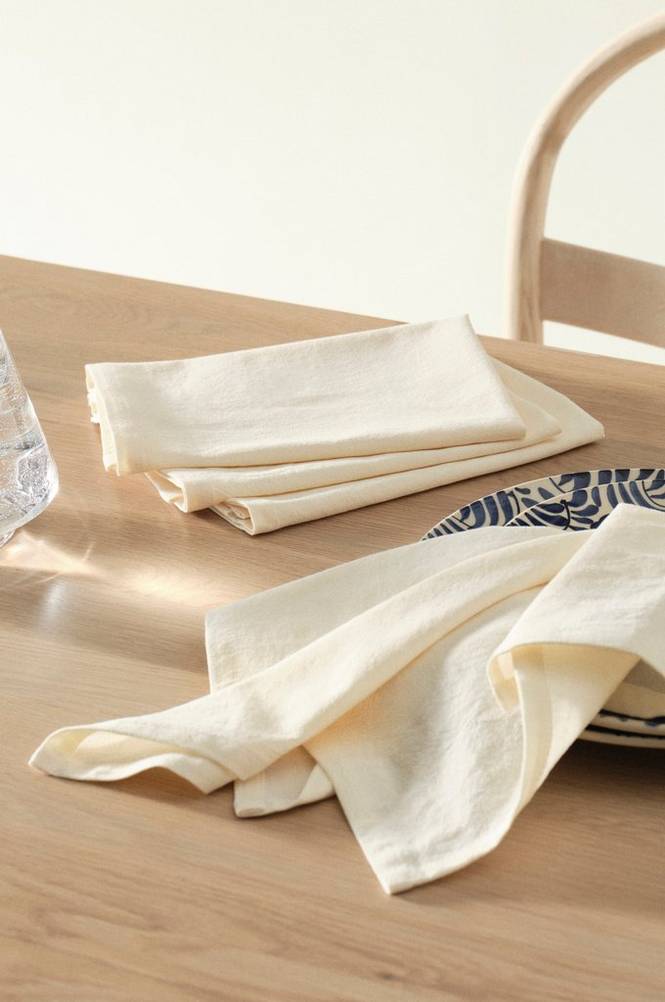 SADIE servett 4-pack Naturvit