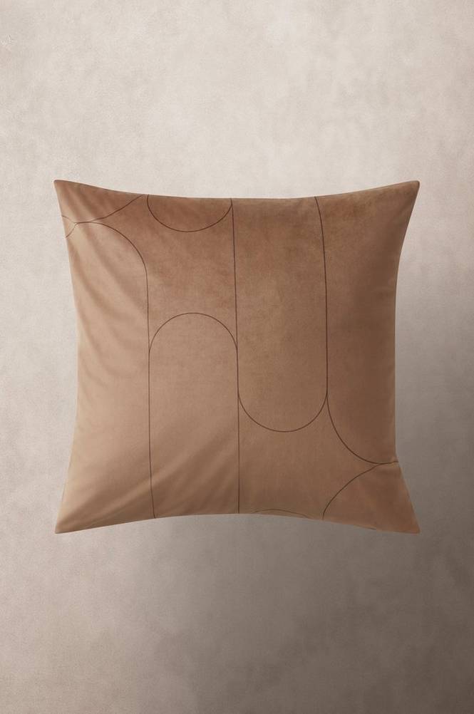 AIDA kuddfodral 50x50 cm Brun/mörkbrun