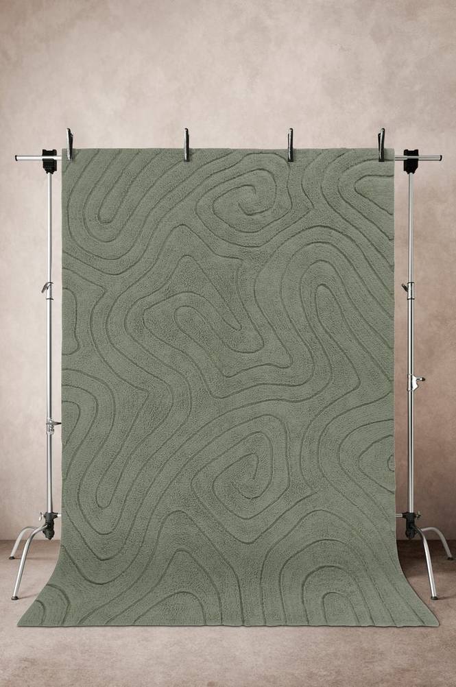 SHIV bomullsmatta 200x300 cm Grön