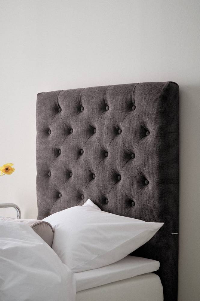 SKENE sänggavel 90 cm Mörkgrå