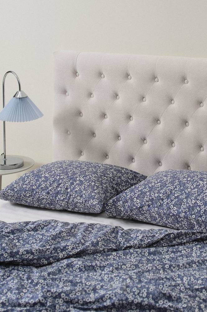 SKENE sänggavel 180 cm Naturvit