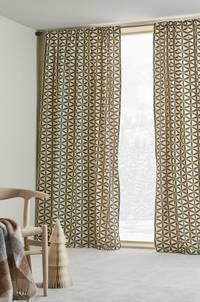 VALERIA multifunktionsgardin 2-pack Grön/beige