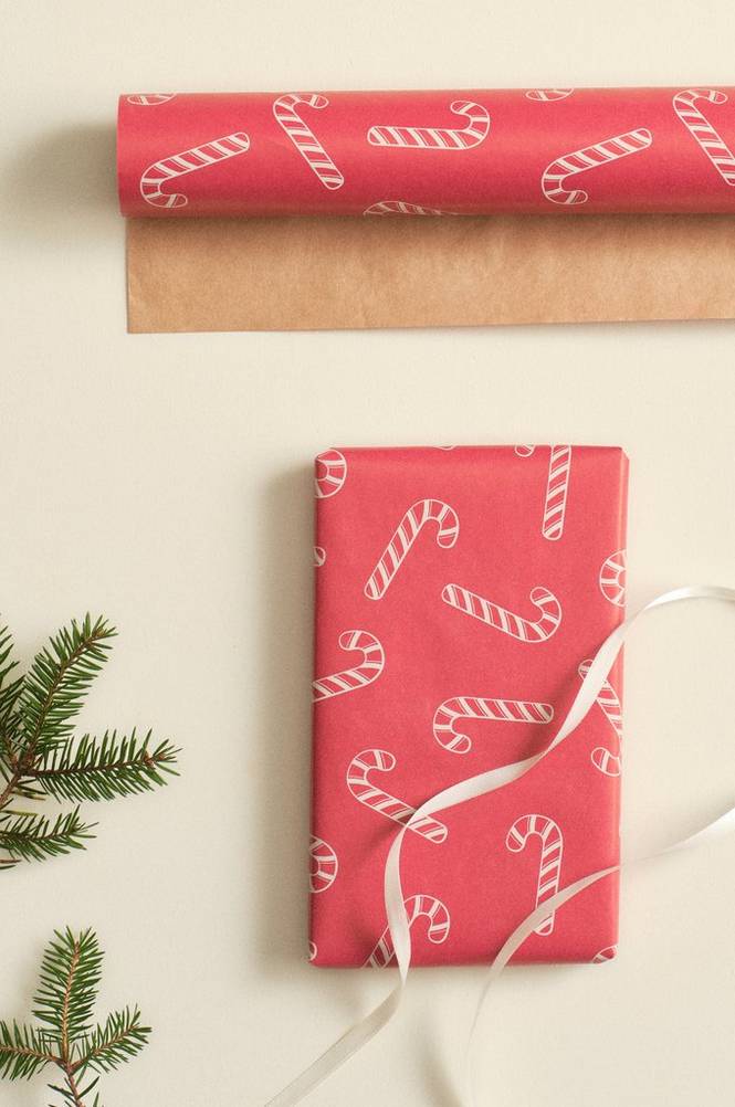 CANDY CANES presentpapper