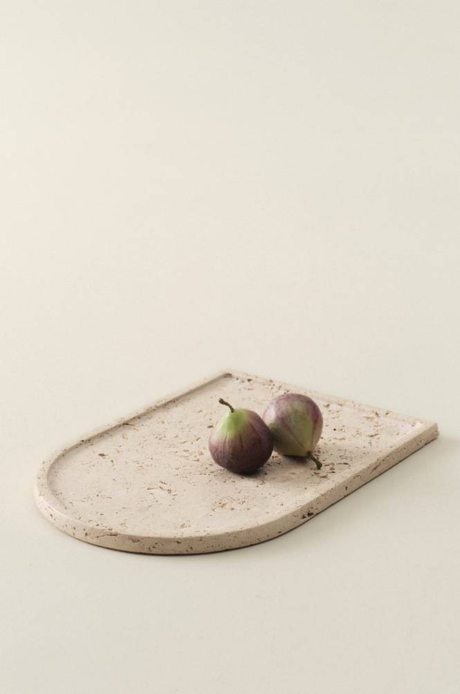 FLINT serveringsfat 38x26,5 cm Beige