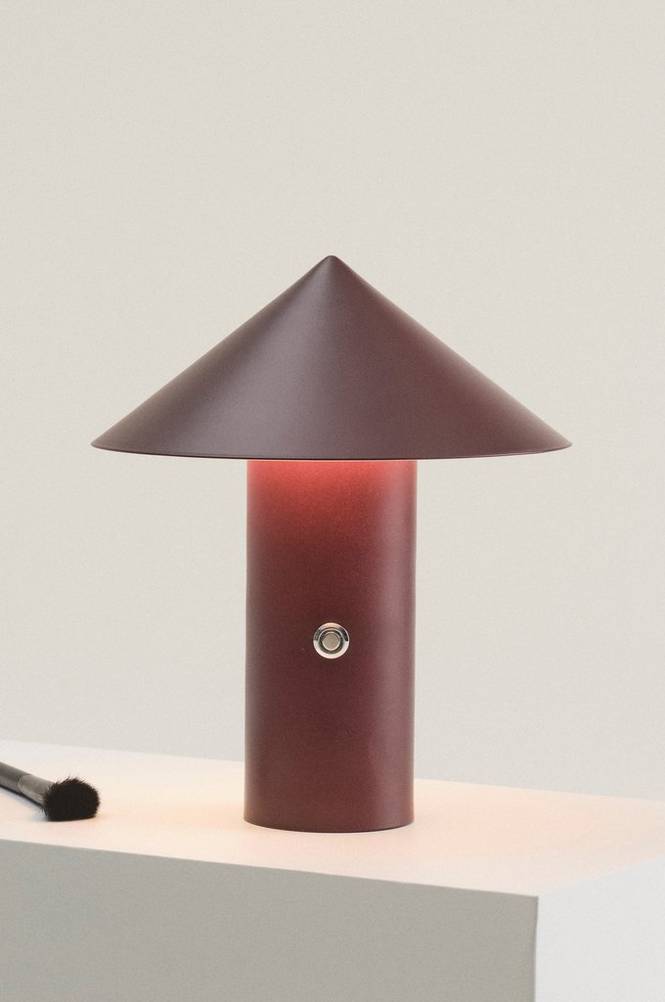 POMPEII bordslampa LED Vinröd