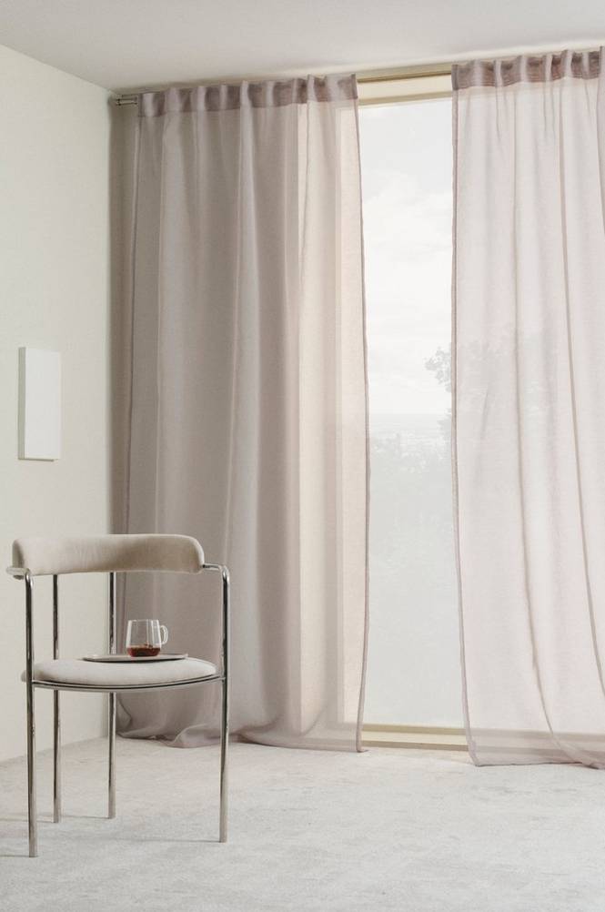 ALBA multifunktionsgardin 2-pack Beige