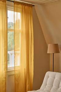 ALBA voilegardin 2-pack Ockragul