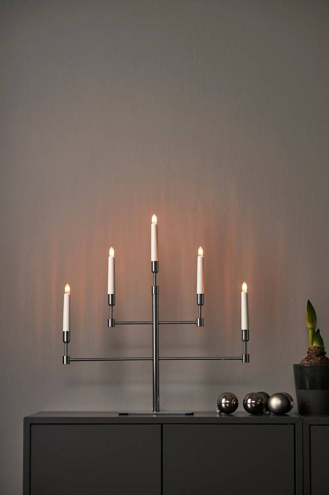 Ljusstake Vide höjd 53 cm Chrome