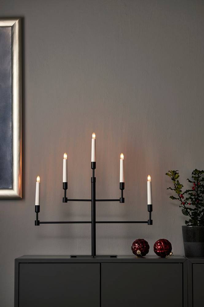 Ljusstake Vide höjd 53 cm Black