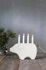 Sähkökynttelikkö Gry, korkeus 28 cm White