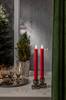 Antikklys LED Flamme Stripe 2-pk Red