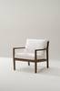 LUCEA loungestol Teak/naturhvit