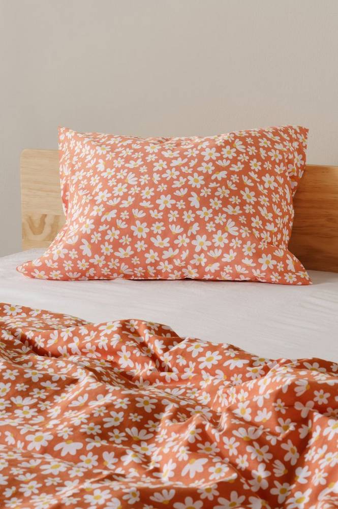 DAISY örngott 60x50 cm ekologisk Orange