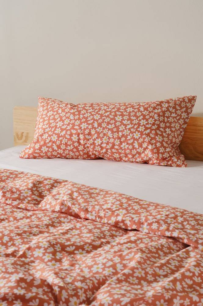 DAISY örngott 90x50 cm ekologisk Orange