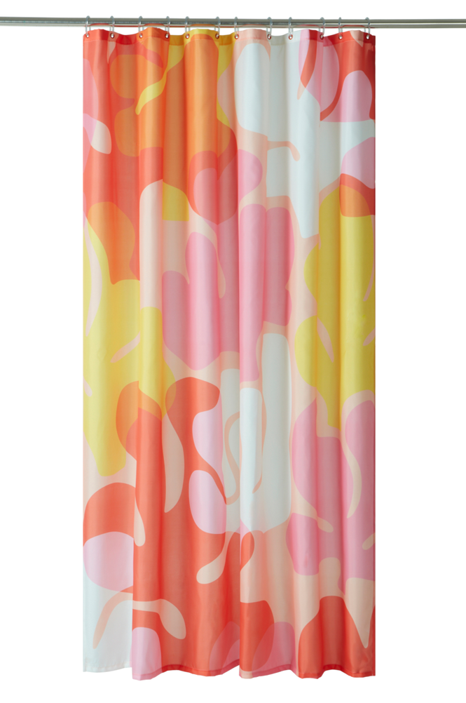 DELORES duschdraperi Rosa/multi
