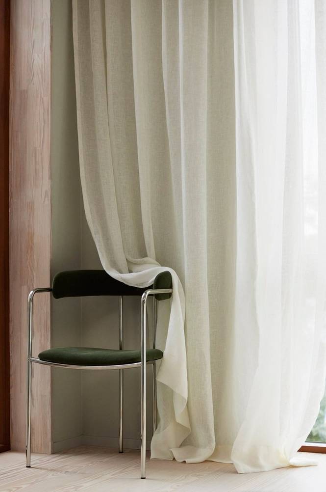 CLEO måttbeställd gardin Naturvit