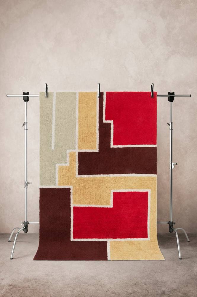 HAZEL bomullsmatta 160x230 cm Multi