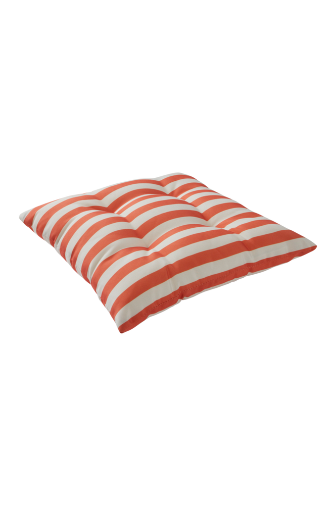 MENTON sittdyna stol Orange/vit randig
