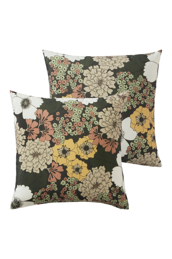 MENTON kudde 2-pack Grön-blommig