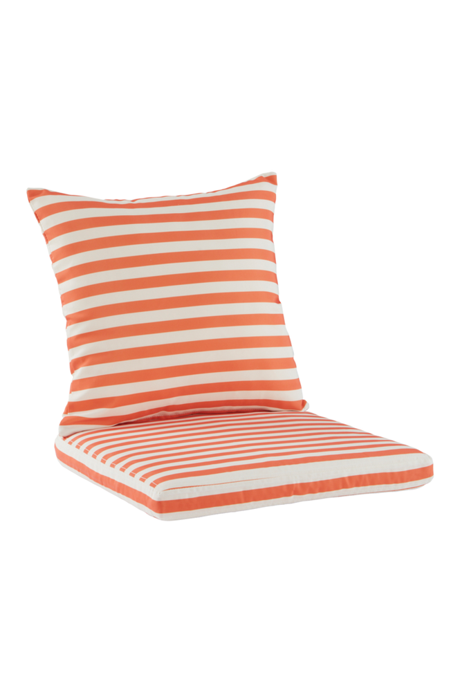 MENTON dynset matstol Orange/vit randig