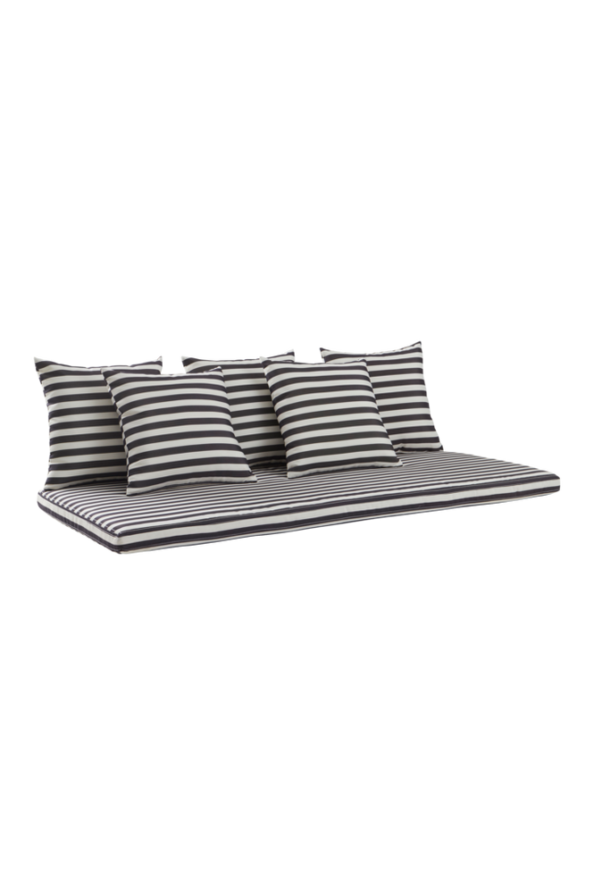 MENTON dynset soffa Svart/vit randig