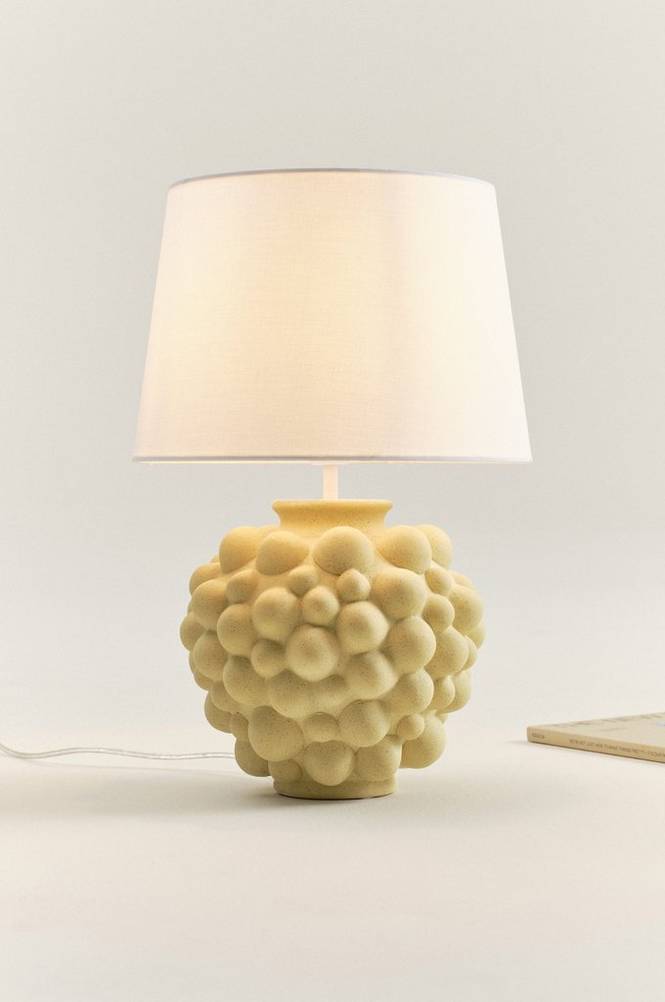 BLUSH bordslampa Gul/naturvit