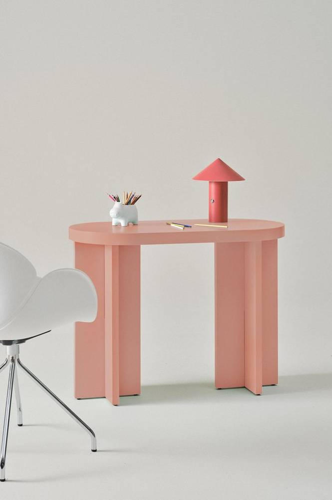 CRUZ MINI barnskrivbord 50x100 cm Rosa