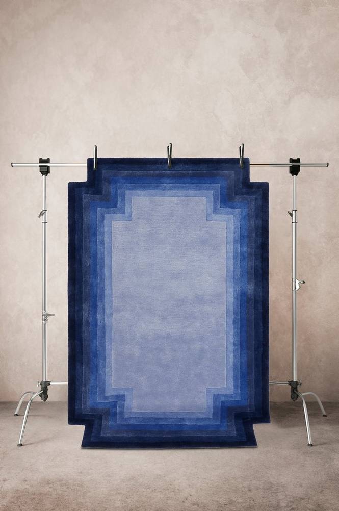 ANTONIA viskosmatta 160x230 cm Blå