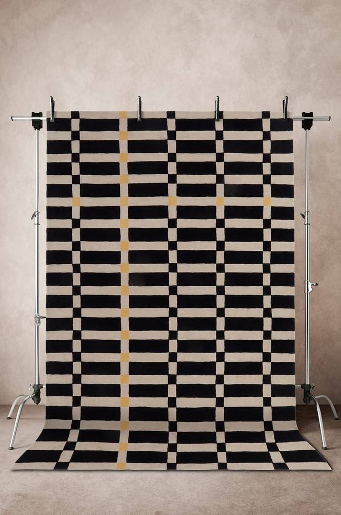 FIORELLA Ullmatta 200x300 cm Beige/Svart