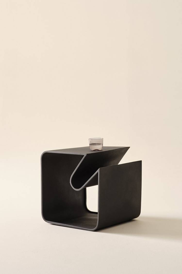 kurow sidebord 40x40 cm black
