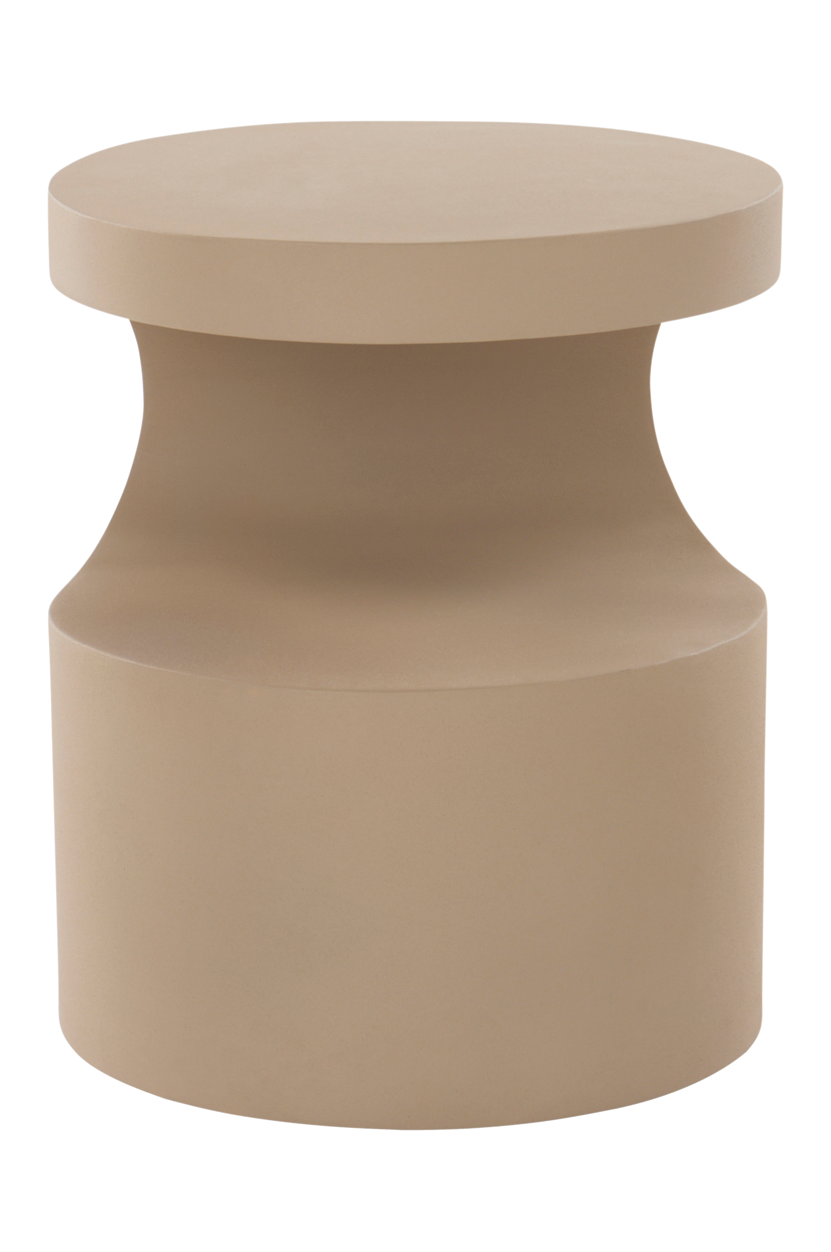 PICTON Beistelltisch ø 40 cm - Beige - Möbel