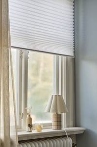 ELOISA plisségardin Vit