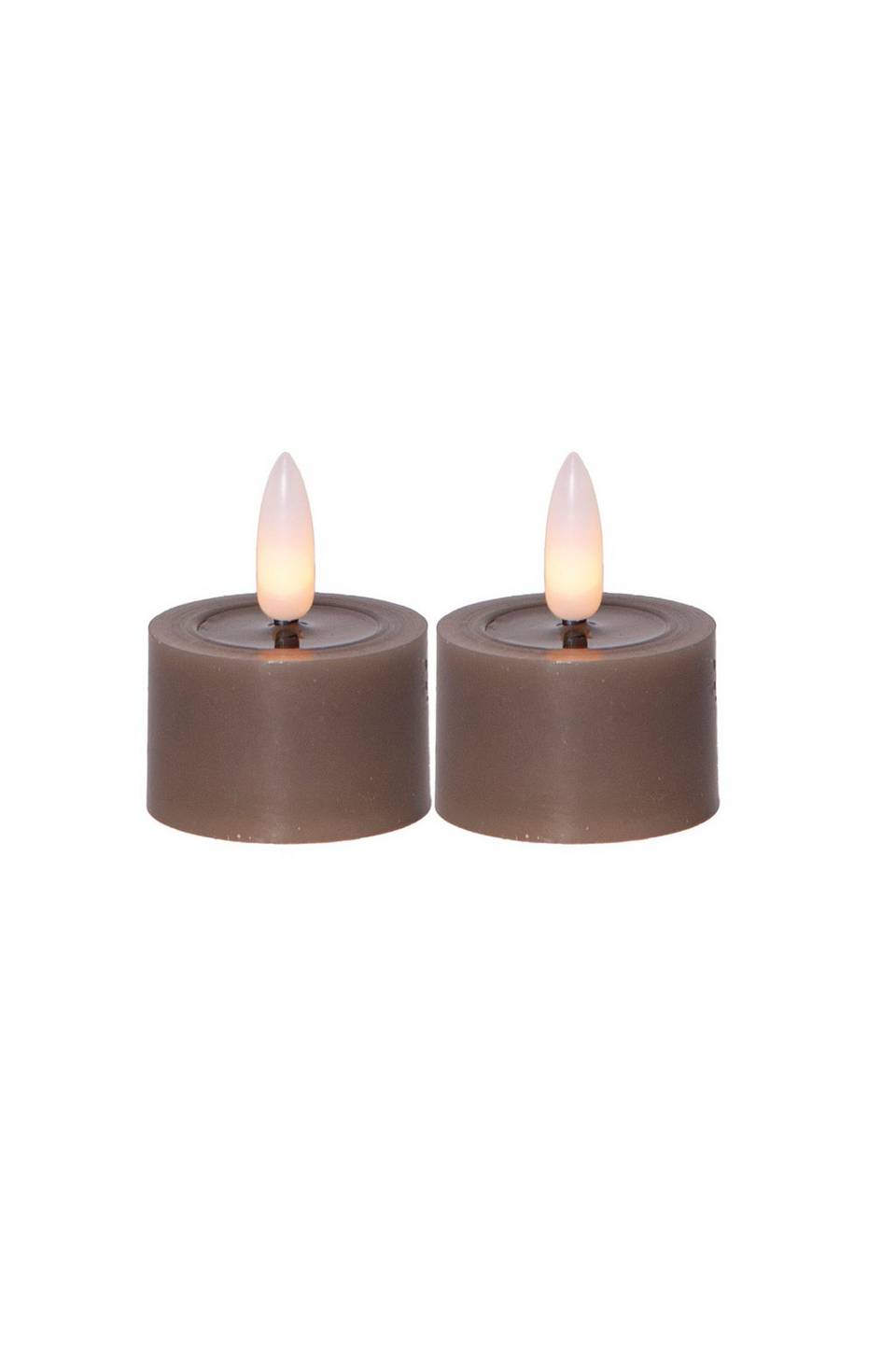 Star Trading FLOW batteridrivet värmeljus ø 4 cm 2-pack, brun från Star Trading, bild 4