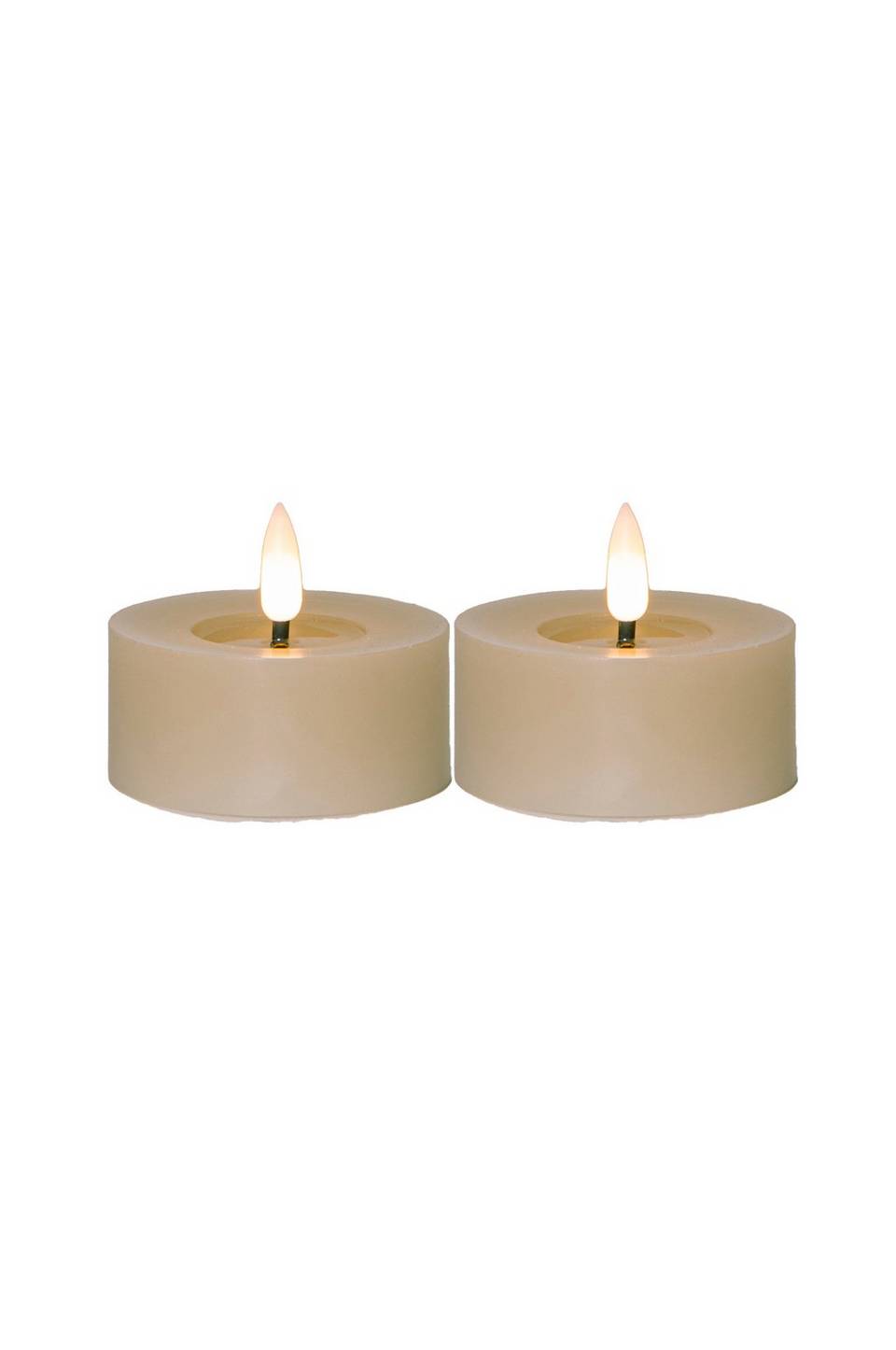 Star Trading FLOW batteridrivet värmeljus ø 7 cm 2-pack, beige från Star Trading, bild 4