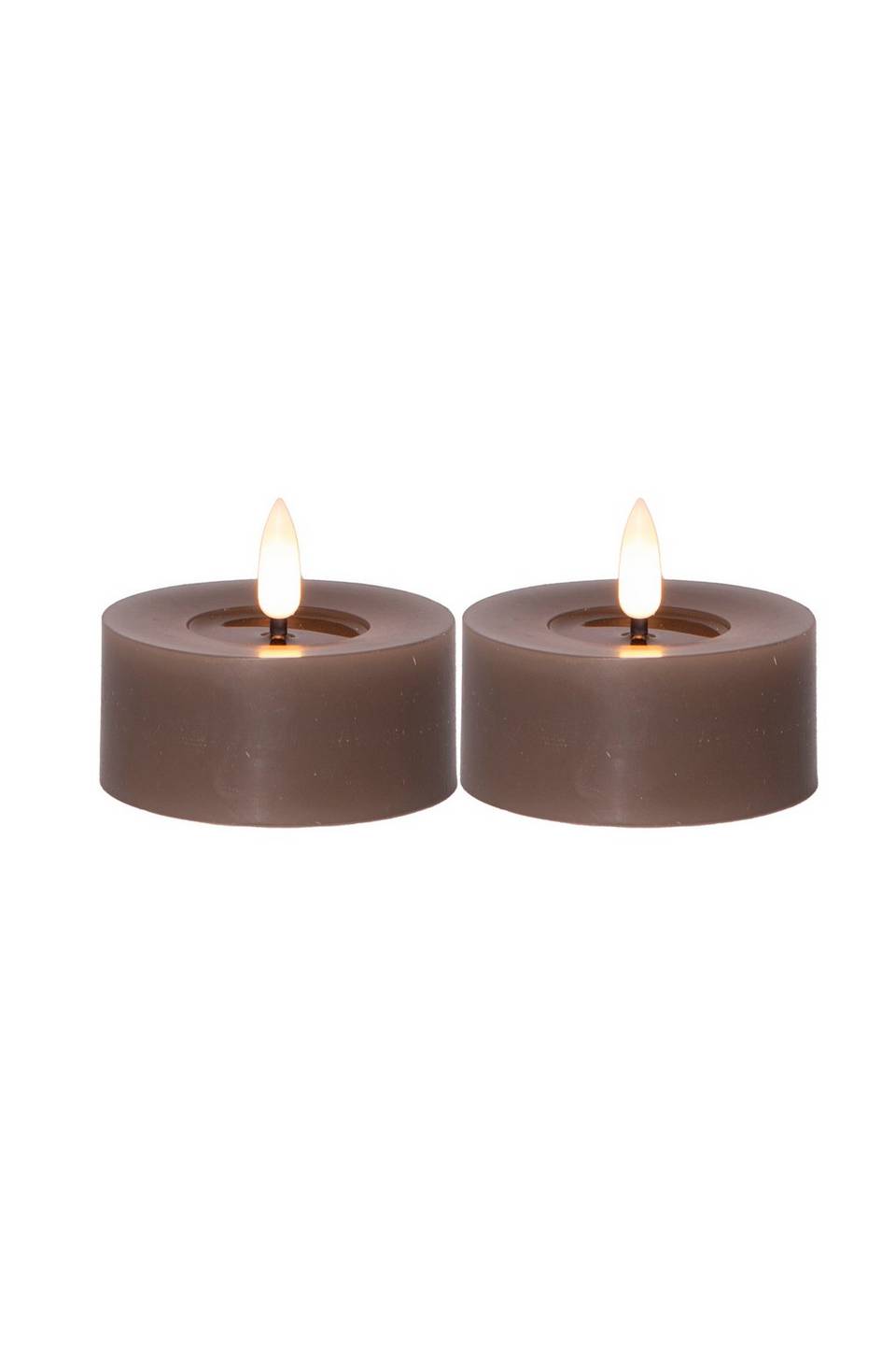 Star Trading FLOW batteridrivet värmeljus ø 7 cm 2-pack, brun från Star Trading, bild 4