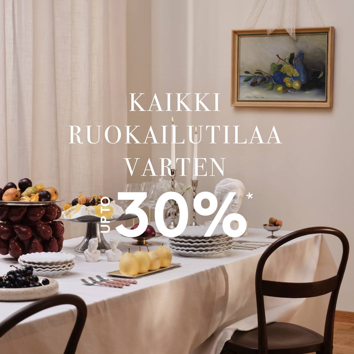 Kaikki ruokailutilaa varten